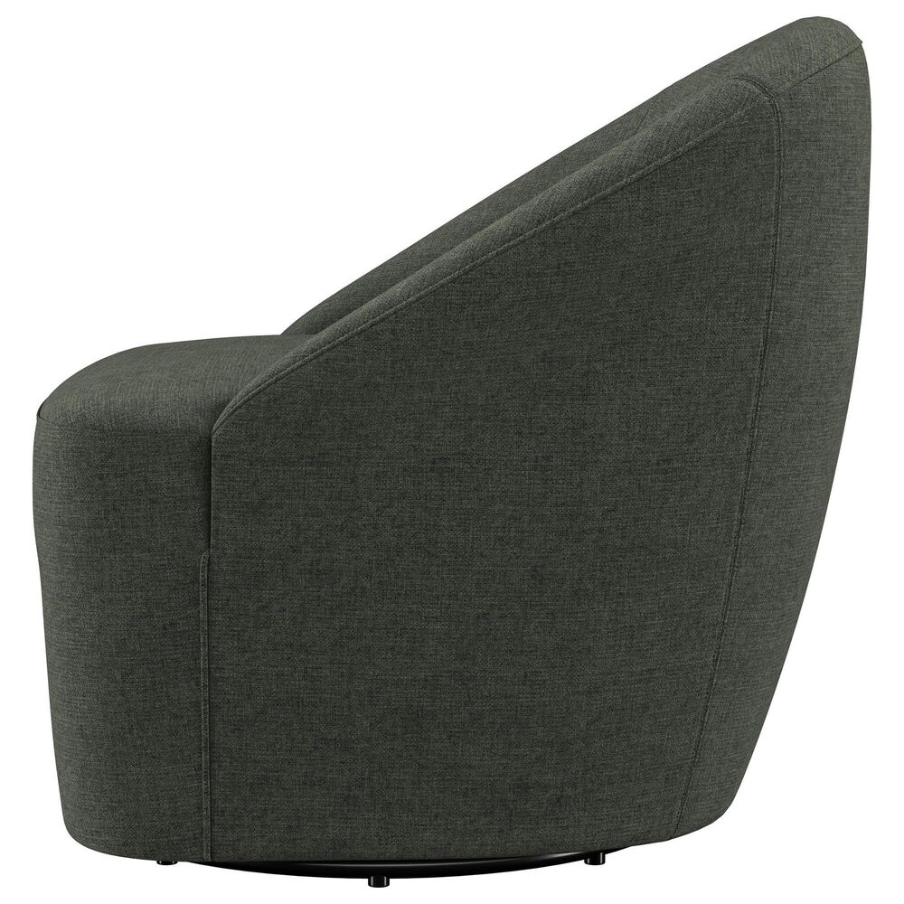Coaster Leon Swivel Chair in Hunter Green, , large