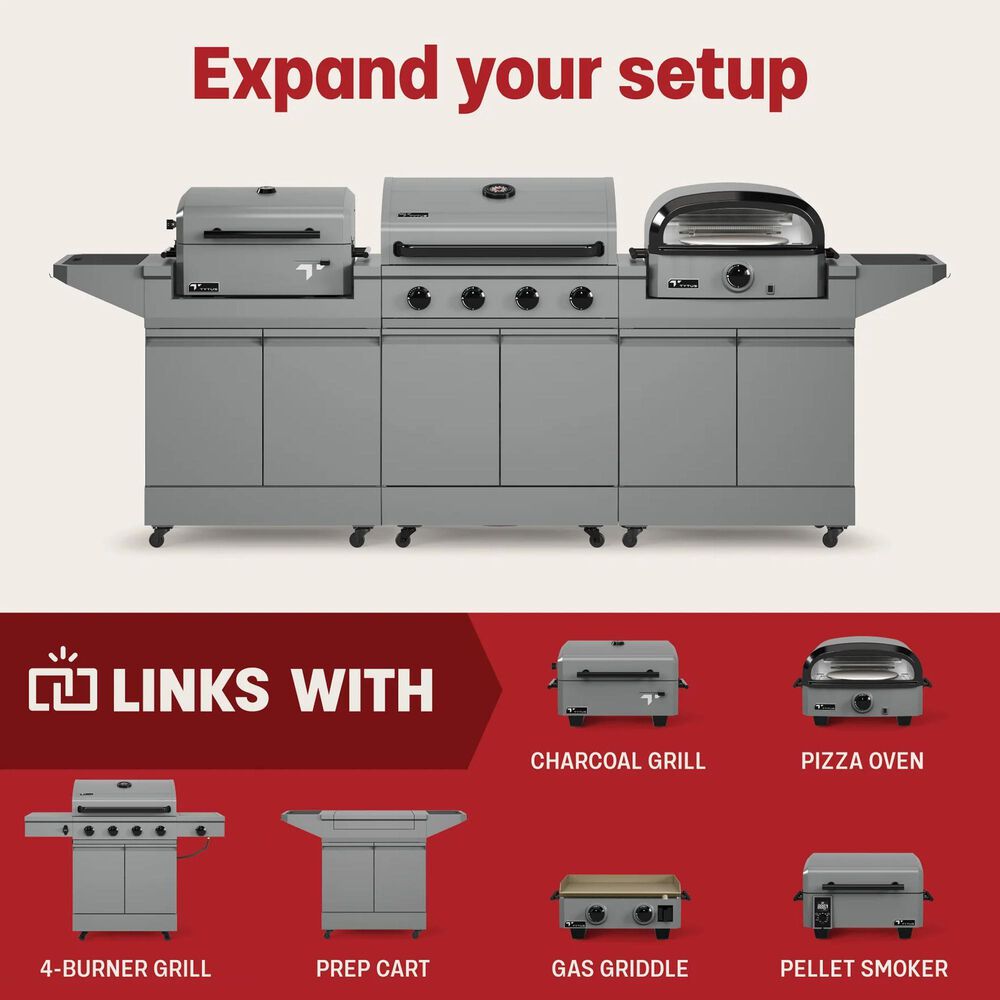 TYTUS Emberwood Portable Electric Grill and Griddle in Gunmetal Gray, , large