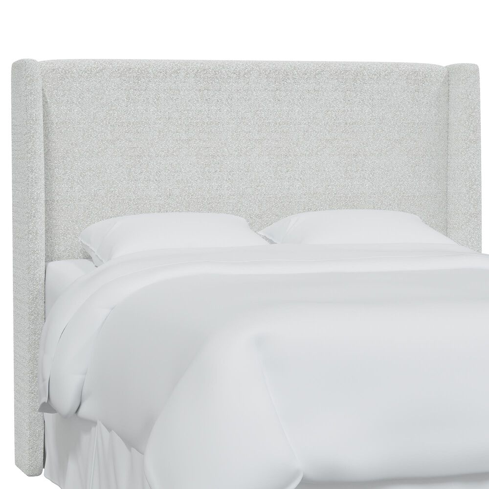 Skyline Furniture Twin Wingback Headboard in Copenhagen Ivory, , large