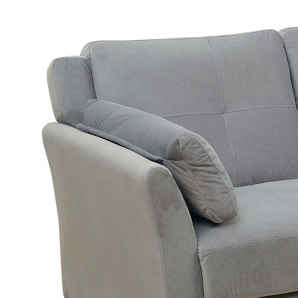 Furniture of America Babcock 3-Piece Living Room Set in Gray, , large