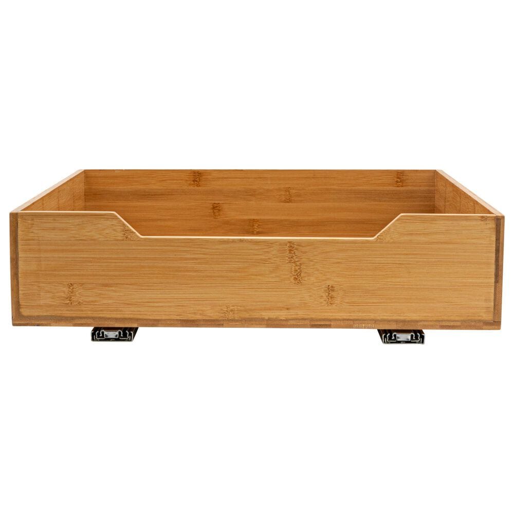 Household Essentials Glidez 20" 1-Tier Pull-Out/Slide-Out Storage Organizer for Under Cabinet Use in Natural, , large