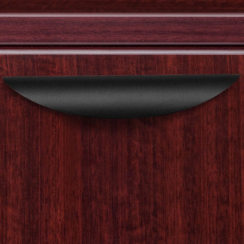 Regency Global Sourcing Legacy 71&quot; Single Pedestal L-Desk with Return in Mahogany, , large