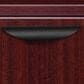 Regency Global Sourcing Legacy 71" Single Pedestal L-Desk with Return in Mahogany, , large