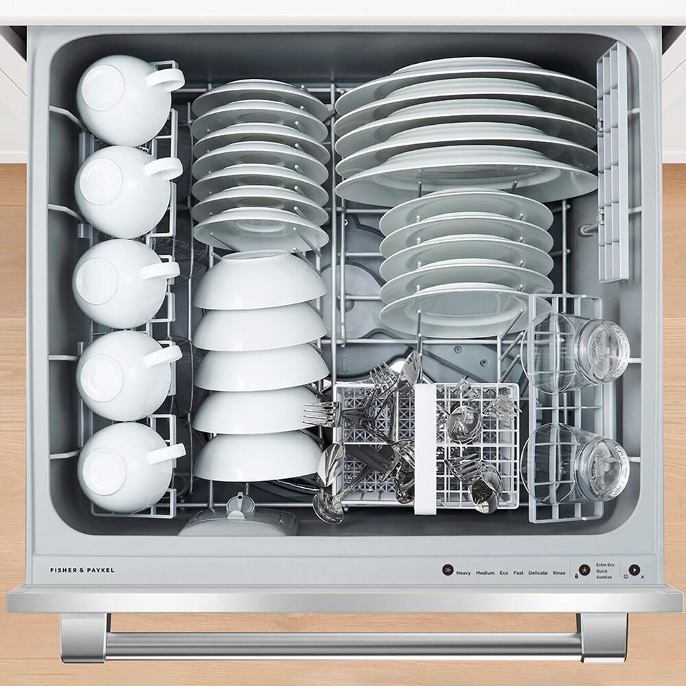 Fisher &amp; Paykel 24&quot; Professional Tall Double Drawer Dishwasher in Stainless Steel, , large