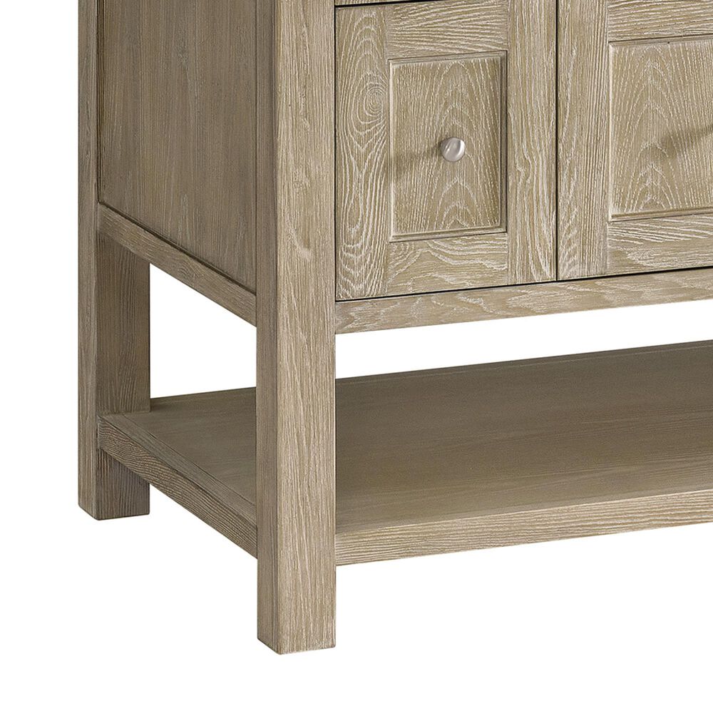 James Martin Vanities Breckenridge 72&quot; Double Vanity in Whitewashed Oak with 3 cm Carrara White Marble Top, , large