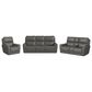 Oxford Furniture Carter 3-Piece Power Reclining Living Room Set in Smoke Gray, , large