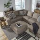 Ashley Cannonbrook Oversized Accent Ottoman in Nutmeg, , large