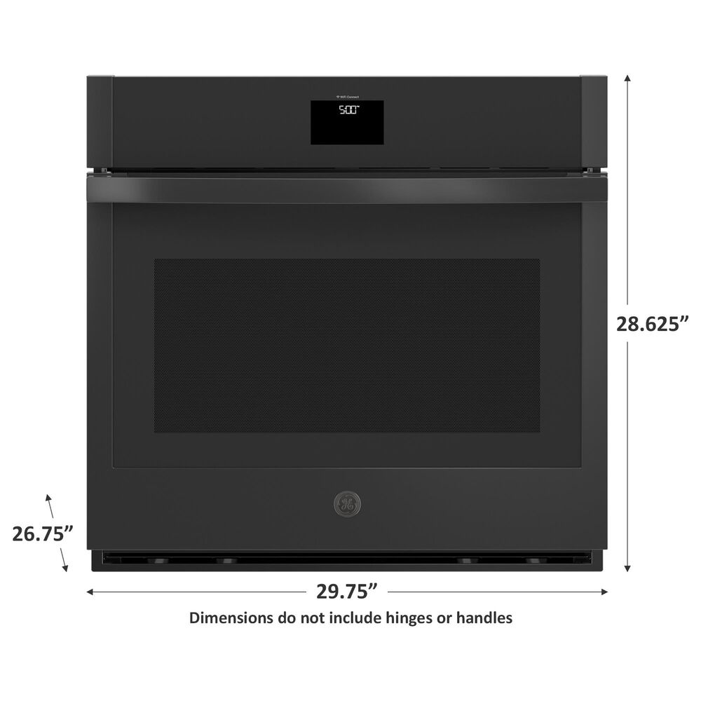 GE Appliances 30&quot; Single Electric Wall Oven with No Preheat Air Fry in Black, , large