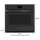 GE Appliances 30" Single Electric Wall Oven with No Preheat Air Fry in Black, , large