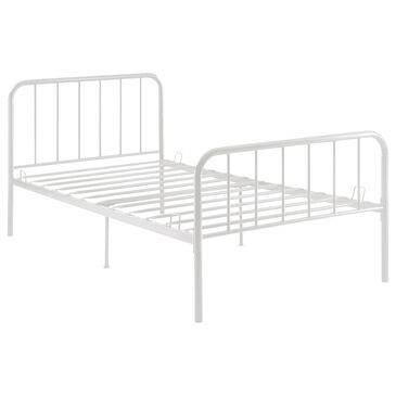 4D Concepts Edge Twin Platform Bed in White, , large