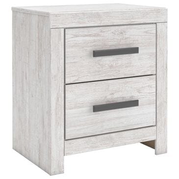 Ashley Cayboni 2-Drawer Nightstand in Whitewash, , large