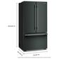 KitchenAid 25 Cu. Ft. Counter-Depth French Door Refrigerator in Juniper, , large