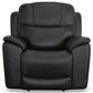 Flexsteel Crew 3-Piece Power Reclining Living Room Set in Raven Black, , large