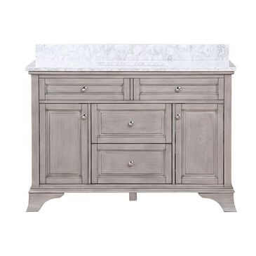 Aurafina Wainwright 48" Vanity with Top and Sink in Old Harbor Gray, , large