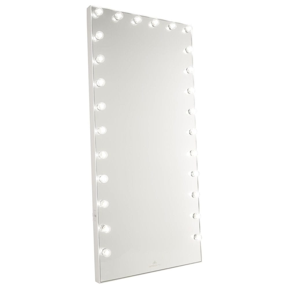 Impressions Vanity Hollywood Glow Lite Pro Full Length Vanity Mirror in White, , large