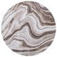 Safavieh Craft 9" Round Gold and Grey Area Rug, , large