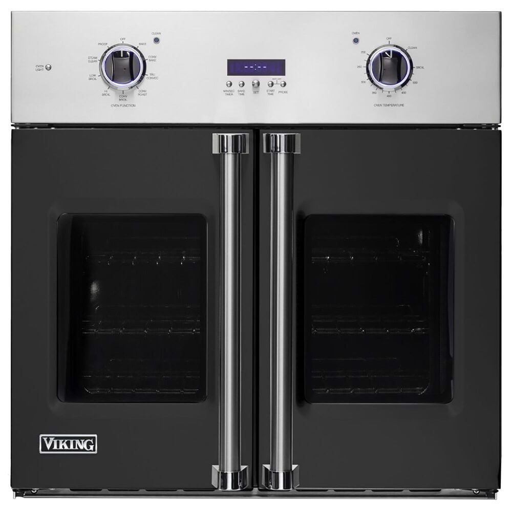 Viking Range 30" Electric Single French-Door Oven in Cast Black, , large