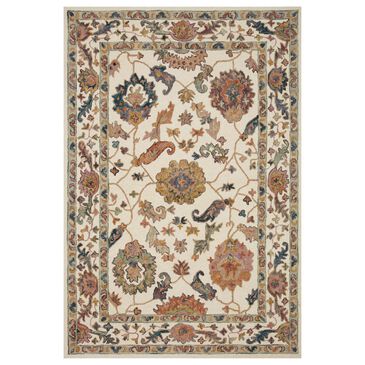 Loloi Padma 2" x 5" White and Multicolor Runner, , large
