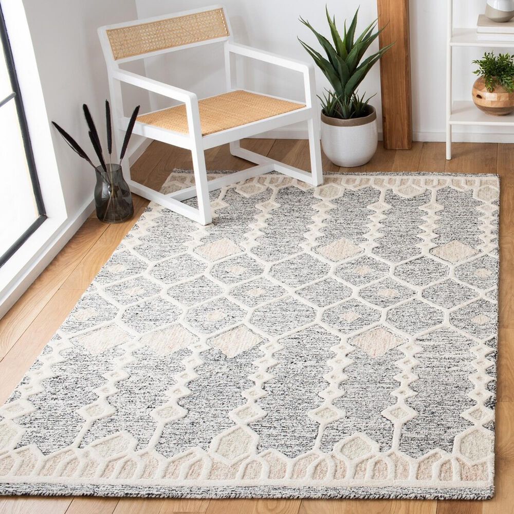Safavieh Artistry 5&#39; x 8&#39; Ivory and Black Area Rug, , large