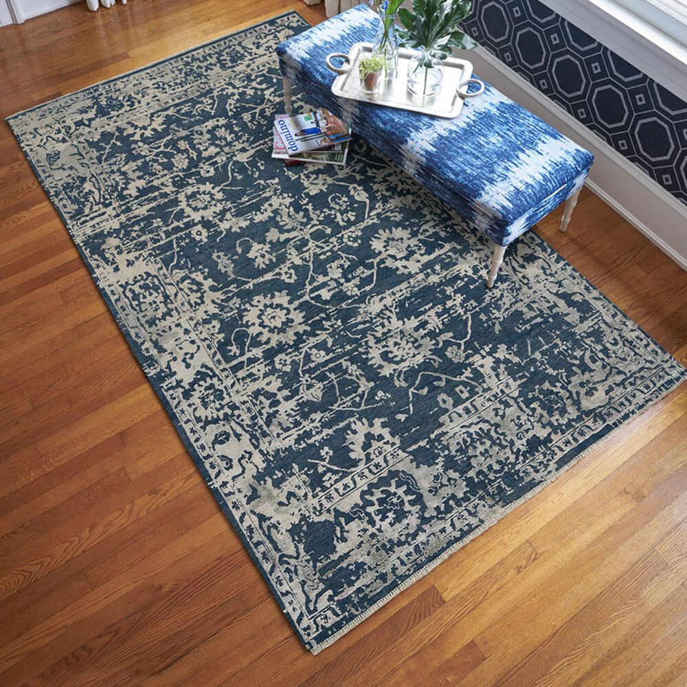 Capel Makrana 1201 5&#39;6&quot; x 8&#39;6&quot; Slate Area Rug, , large