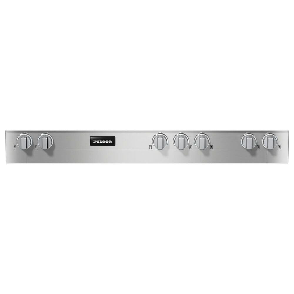 Miele 48" 6-Burner Clean Touch Steel Natural Gas Rangetop with Griddle in Stainless Steel, , large