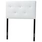 Baxton Studio Kirchem Twin Upholstered Headboard in White, , large