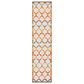 Safavieh Cabana CBN333A 2"2" x 9" Ivory and Orange Indoor/Outdoor Performance Runner, , large