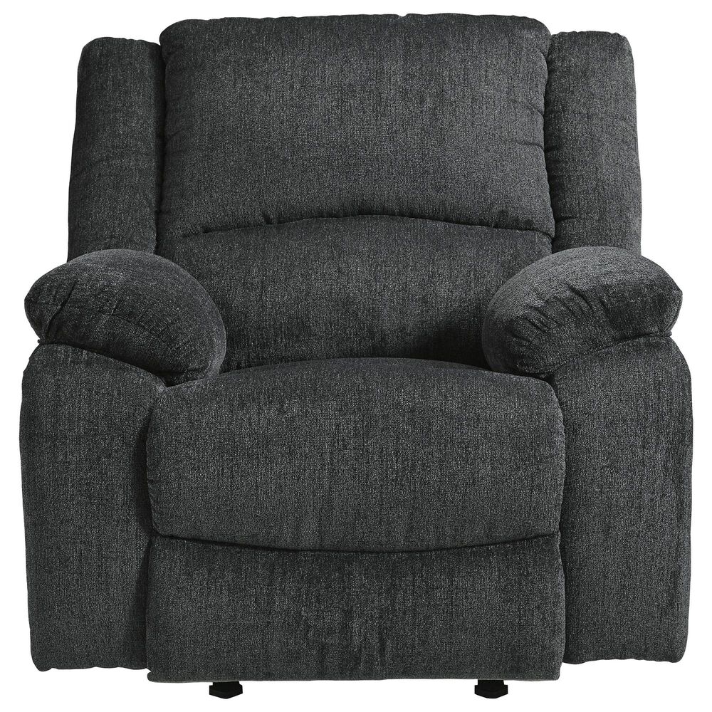 Ashley Draycoll Manual Reclining Sofa and Recliner Set in Slate, , large