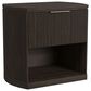 Mayberry Hill Sylvie 1-Drawer Nightstand in Dark Brown with and USB Ports, , large