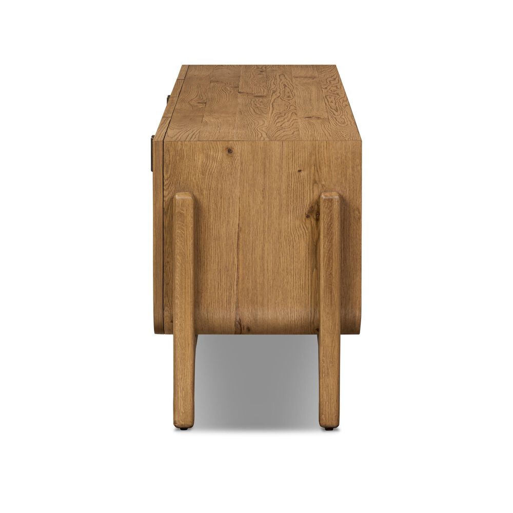 Four Hands Bloomfield Media Console in Worn Oak, , large