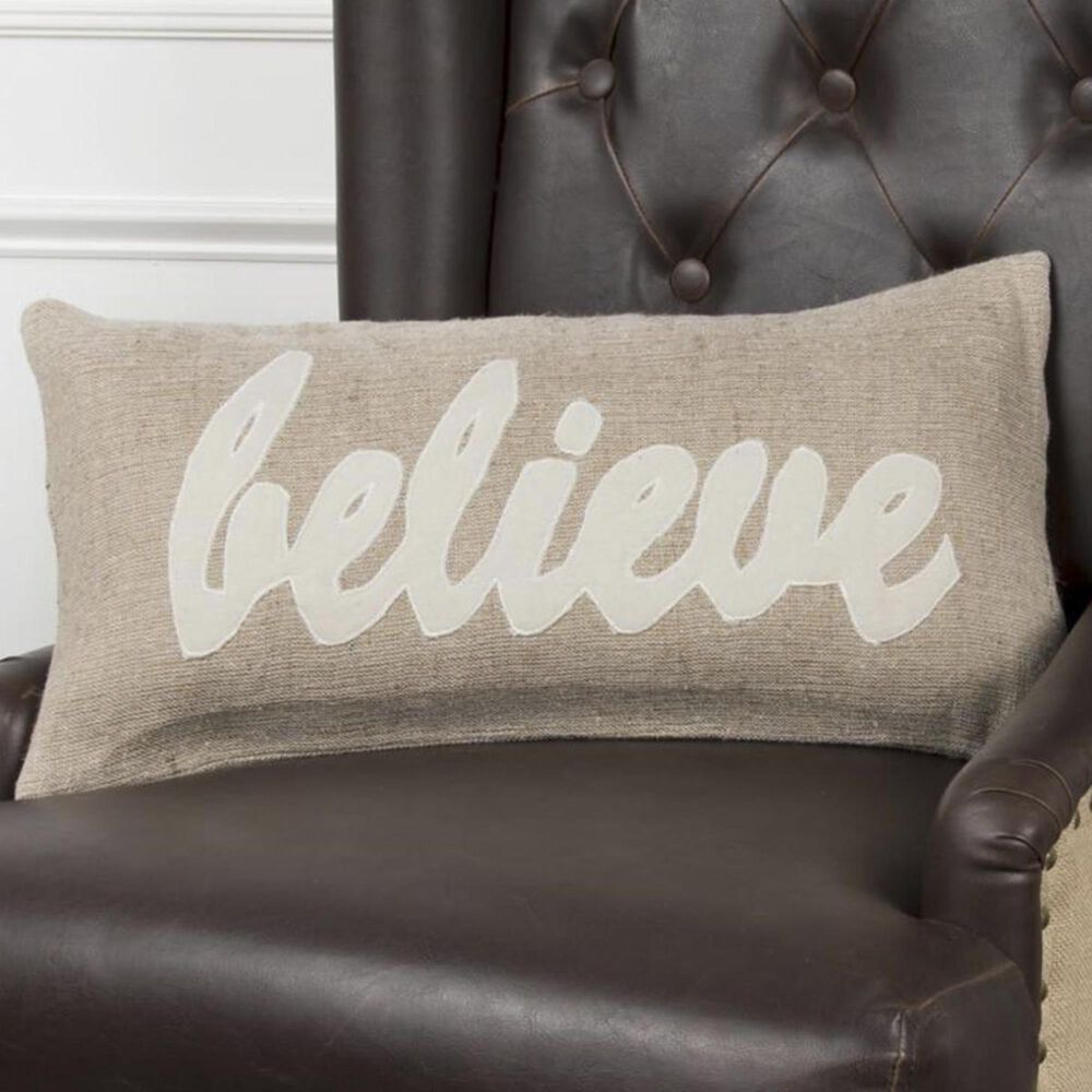 Rizzy Home 11" x 21" Down Pillow in Brown, , large