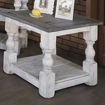 Fallridge Stone End Table in Off White and Gray, , large
