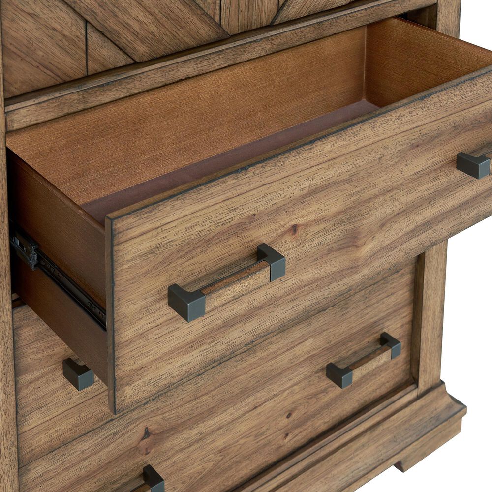 Sasha Lee Eagle River 5-Drawer Chest in Hickory, , large