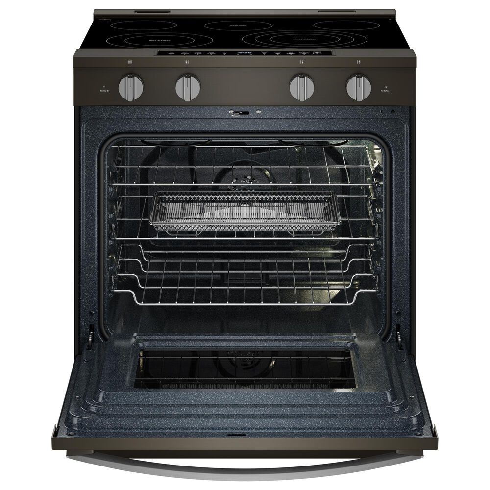 Whirlpool 5.3 Cu. Ft. Slide-In Electric Range in Black Stainless Steel, , large