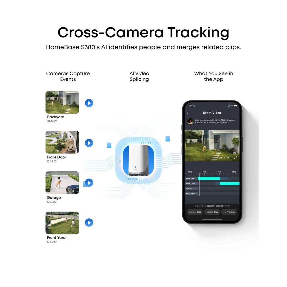 eufy SoloCam E42 4K UHD Outdoor Solar-Powered Security Camera in White, , large