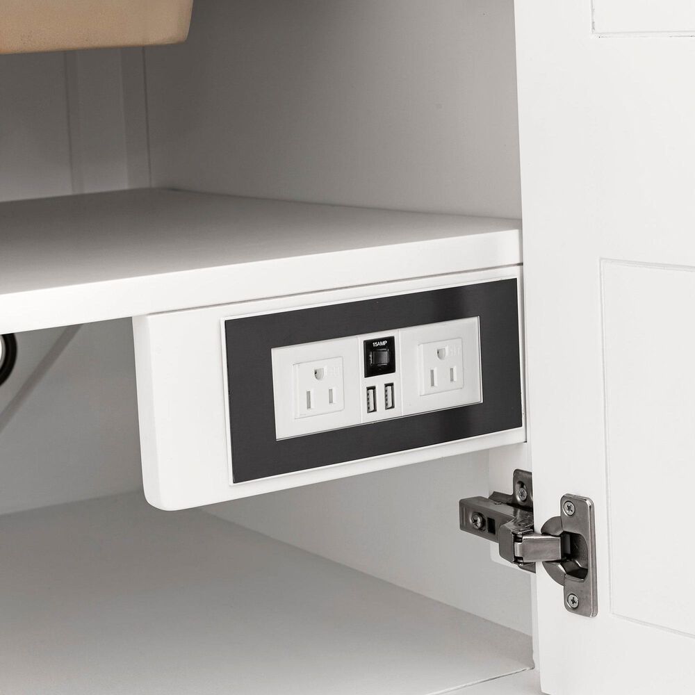 James Martin Vanities Breckenridge 30&quot; Single Bathroom Vanity in Bright White with 3 cm White Zeus Quartz Top and Rectangular Sink, , large