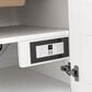 James Martin Vanities Breckenridge 30" Single Bathroom Vanity in Bright White with 3 cm White Zeus Quartz Top and Rectangular Sink, , large