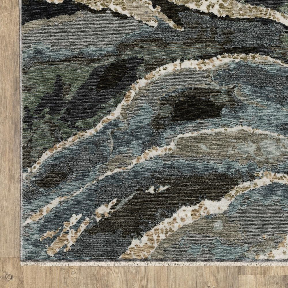 Oriental Weavers Echo Blue and Green 2&#39;3&quot; x 7&#39;6&quot; Runner, , large