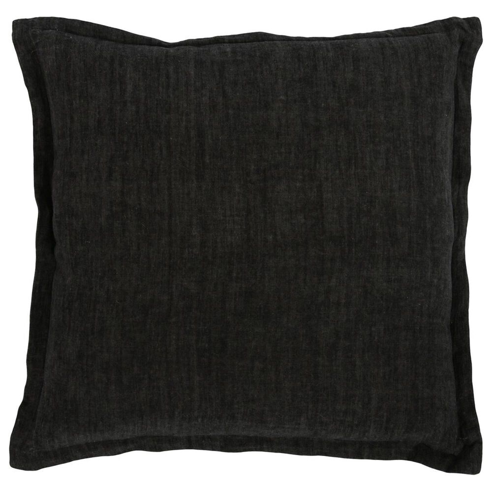Classic Home Solstice 22&quot; Square Throw Pillow in Charcoal, , large