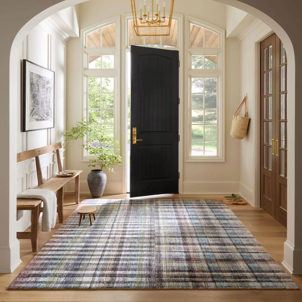 Chris Loves Julia x Loloi Humphrey 3&#39;6&quot; x 5&#39;6&quot; Plum and Multicolor Area Rug, , large