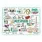 1 Brilliant Gift Wanderer Missouri Dish Towel in White, , large