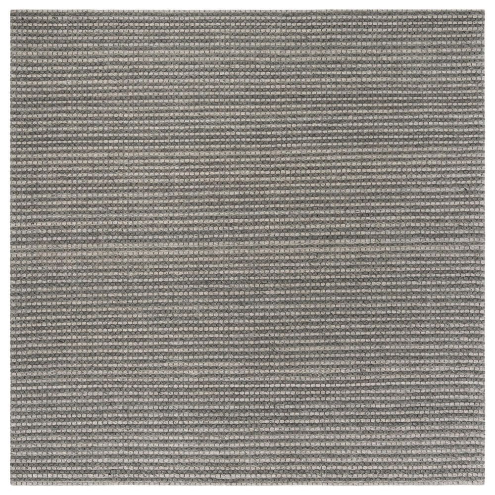 Safavieh Natura NAT801H 6" Square Dark Grey Area Rug, , large