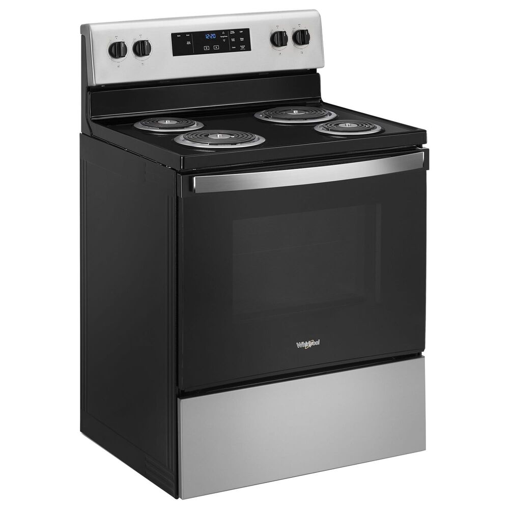 Whirlpool 4.8 Cu. Ft. Freestanding Electric Range with Keep Warm in Stainless Steel, , large