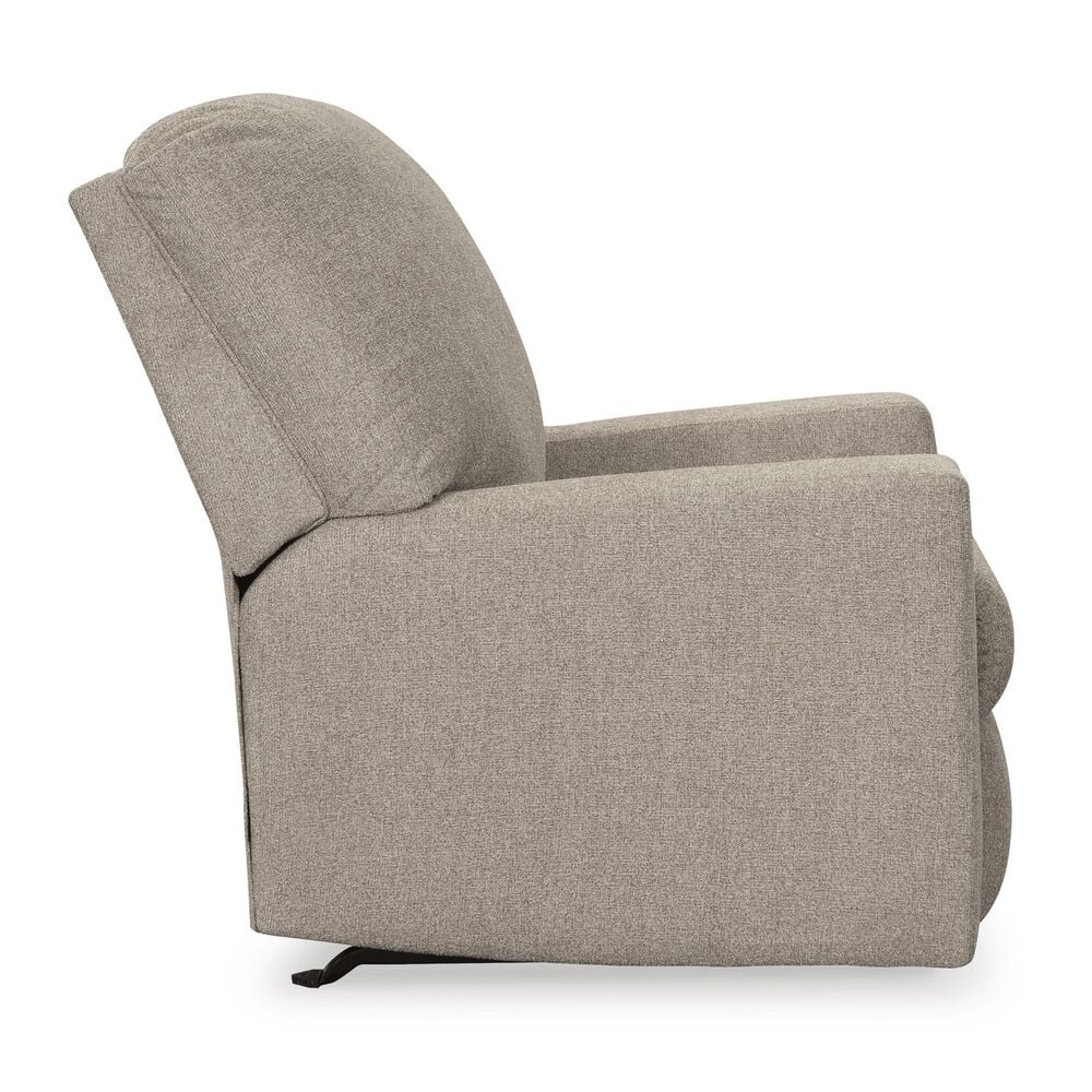 Ashley Deltona Manual Rocker Recliner in Parchment, , large