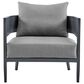 Blue River Argiope 4-Piece Patio Conversation Set in Dark Grey, , large