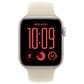 Apple Watch SE 3 (GPS + Cellular) 44mm Starlight Aluminum Case with Sand Sport Band - S/M, , large