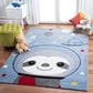 Safavieh Carousel Outer Space 3"3" x 5"3" Blue and Grey Kids  Area Rug, , large