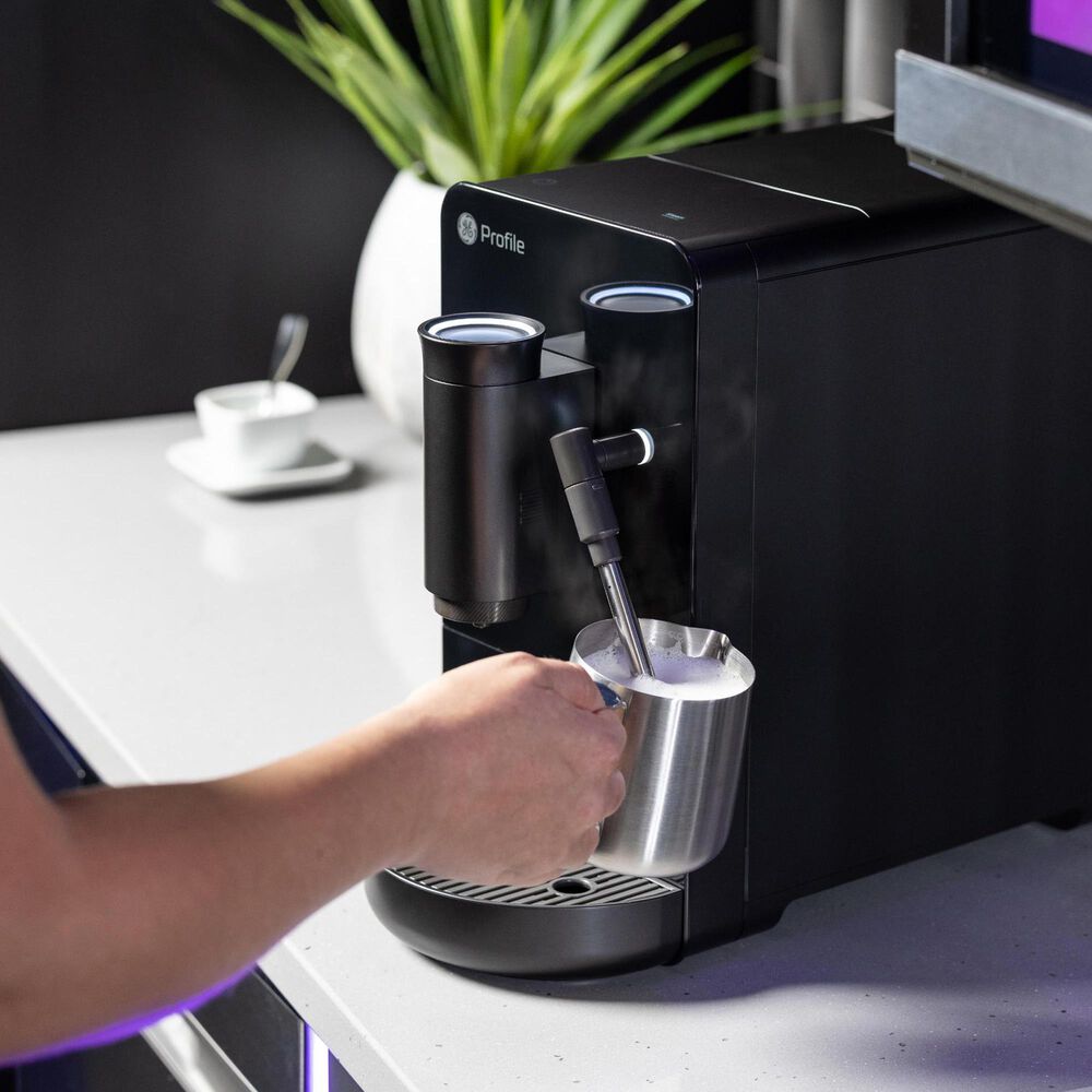 GE Profile 40.5 Oz Automatic Espresso Machine in Black, , large