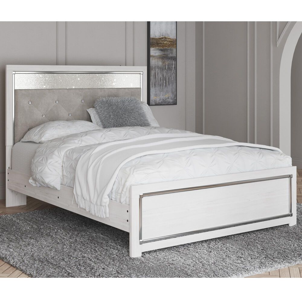 Ashley Altyra Queen Panel Bed in White, , large