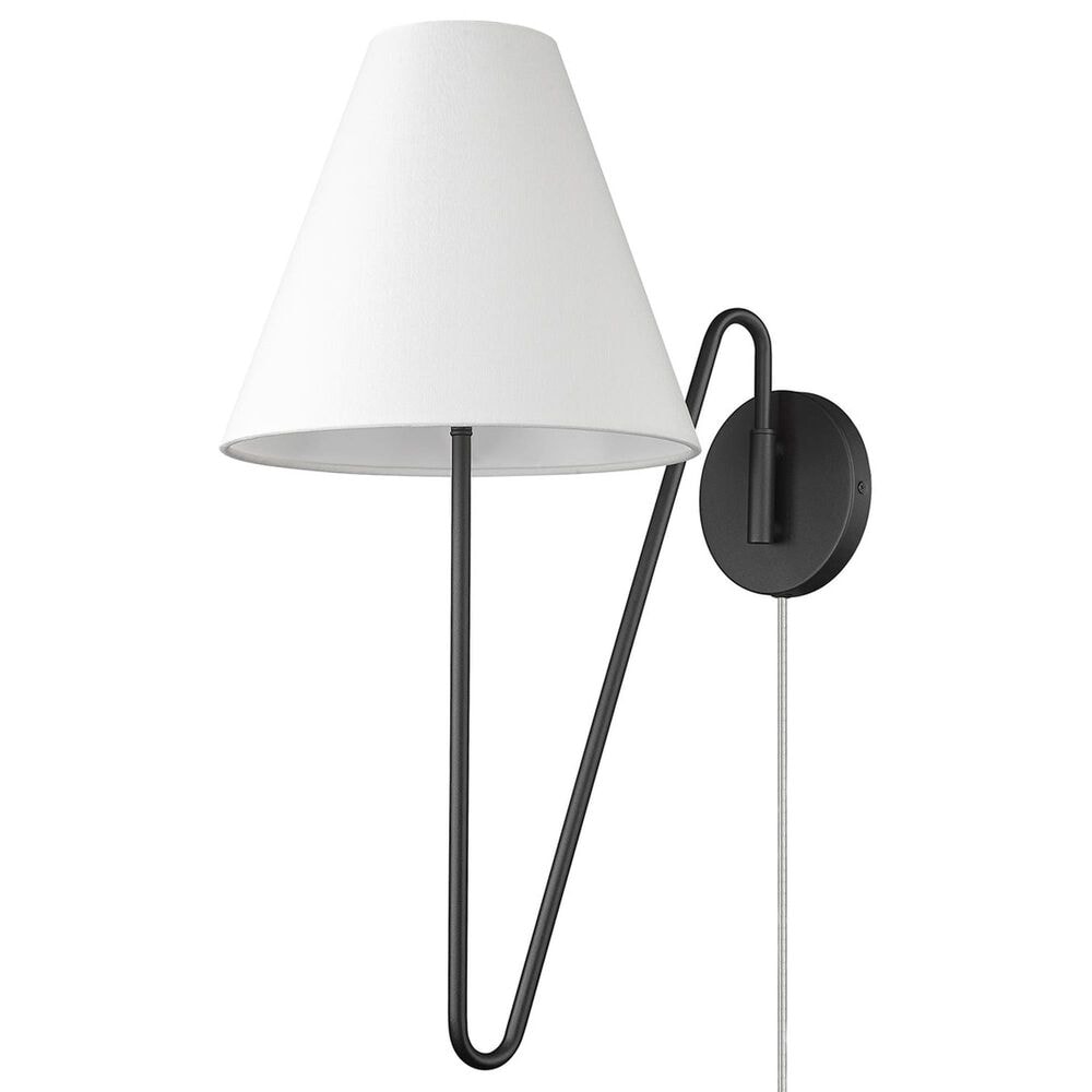 Golden Lighting Kennedy 1-Light Wall Sconce in Natural Black, , large